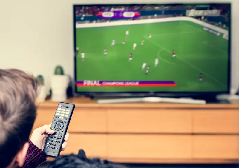 IPTV services explained on a TV at home