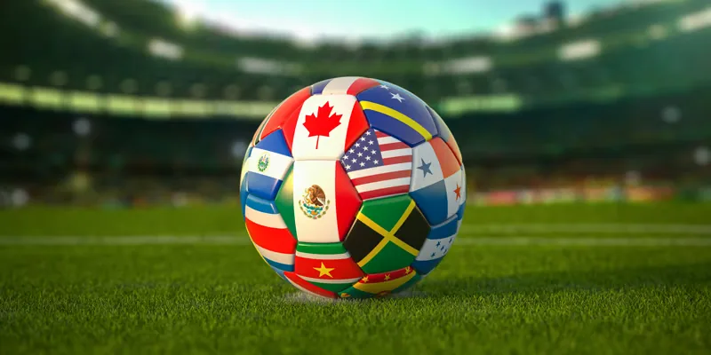 Two friends excited to watch World Cup 2026 football on TV