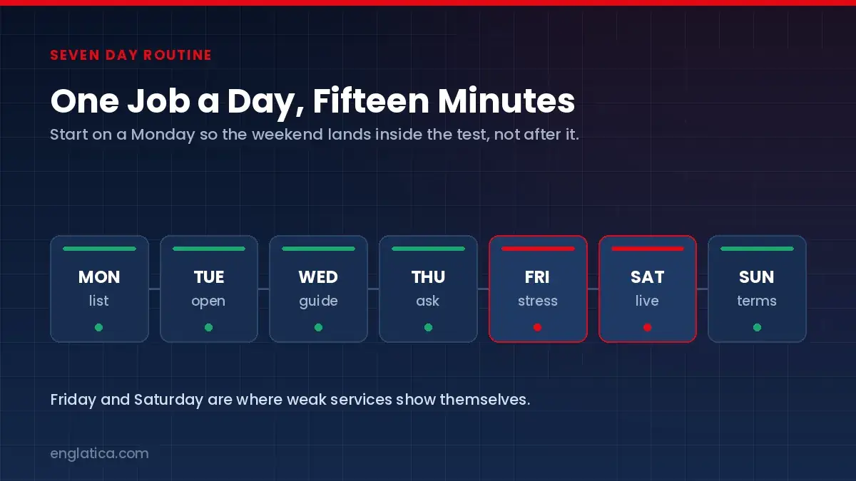 Seven day routine for testing the best IPTV service