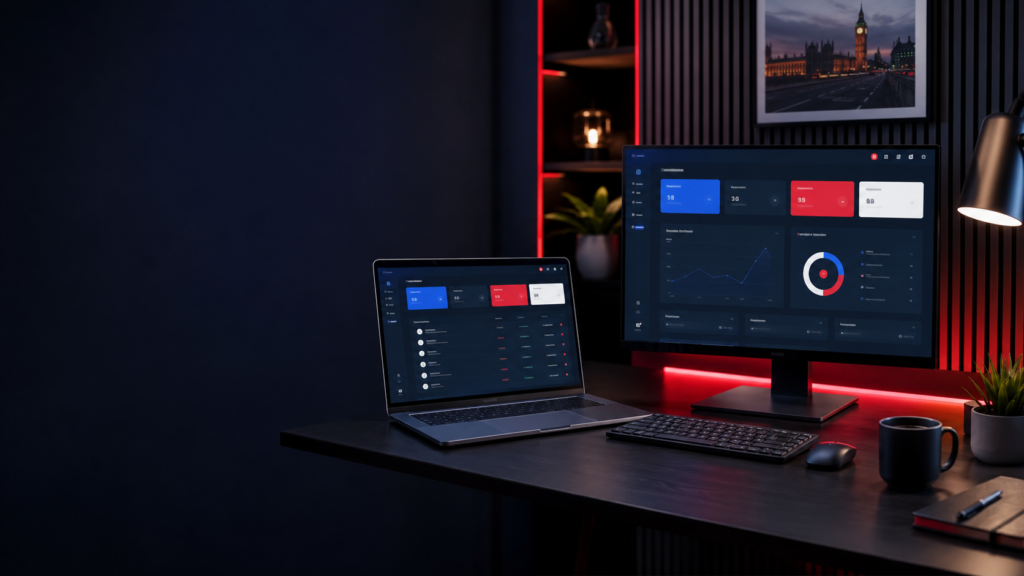 IPTV UK resell dashboard for managing customer accounts and credits